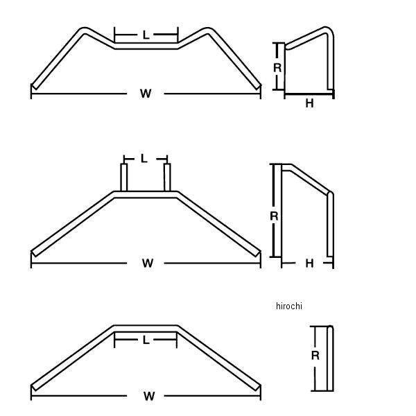 【メーカー在庫あり】 HD-04019 キジマ ハンドル ドラッグバー 82年以降 25°68cm-13cm-19cm 黒 JP店 | Harley Davidson | 02