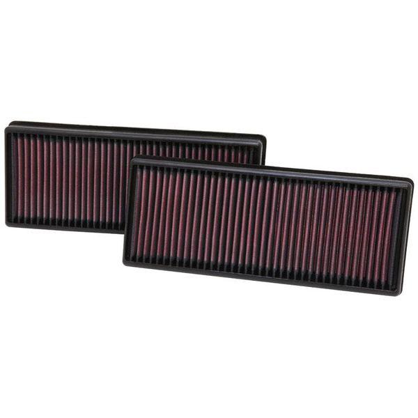 【USA在庫あり】 knn33-2474 K&N Replacement Air Filter 12.563in O/S Length x 5.25in O/S Width x 1.625in H (Inc 2 Filters) JP店_1