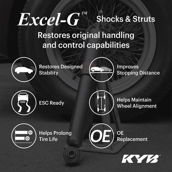 【USA在庫あり】 kyb233004 KYB Shocks \u0026 Struts Excel-G Rear BERTONE X-1/9 1983-86 FIAT X1/9 1979-83 JP店_1