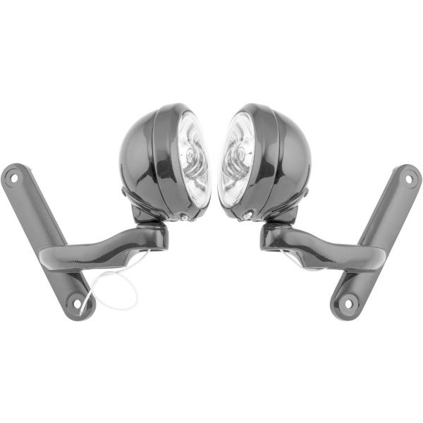 【USA在庫あり】 letLLC-PLB-BC レトリックライティング LETRIC LIGHTING 4.5インチ パッシングランプ ブラケット付き 黒/クローム JP店