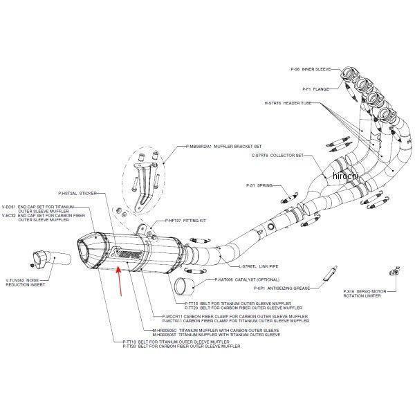 Z-TYPE ヘキサゴナルサイレンサー カーボン | AKRAPOVIC M-HR00505C