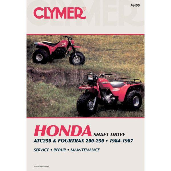 【USA棚卸し資産あり】 M455 クライマー Clymer ハウツー物 保全書 84年-87年 ホンダ ATC250/4TRX 200-250 JP店 車、バイク、自転車-バイク
