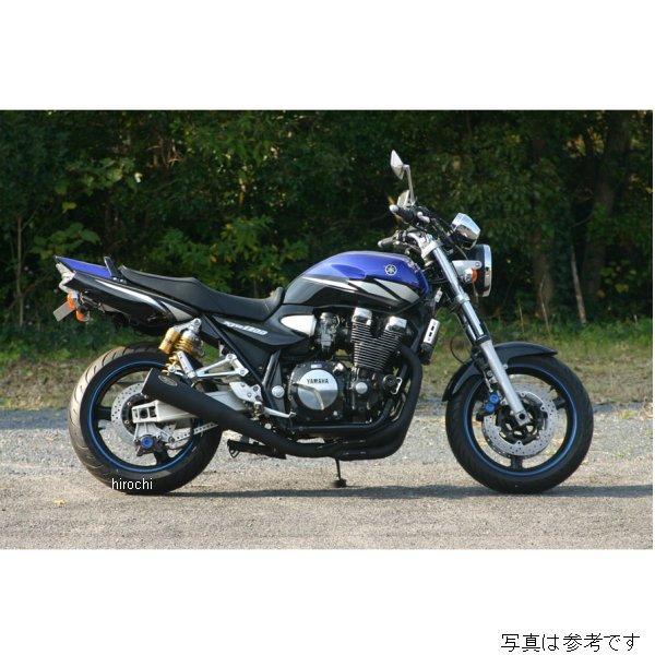 NMSX215MB-J ノジマエンジニアリング メガホン サイレンサー 機械曲げステンレスフルエキゾースト 03年-06年 XJR1300 黒 JP店