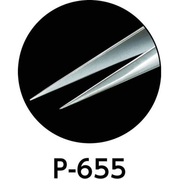 【メーカー在庫あり】 P-655 P655  ホーザン(株) HOZAN ピンセット 120mm JP店｜hirochi｜02