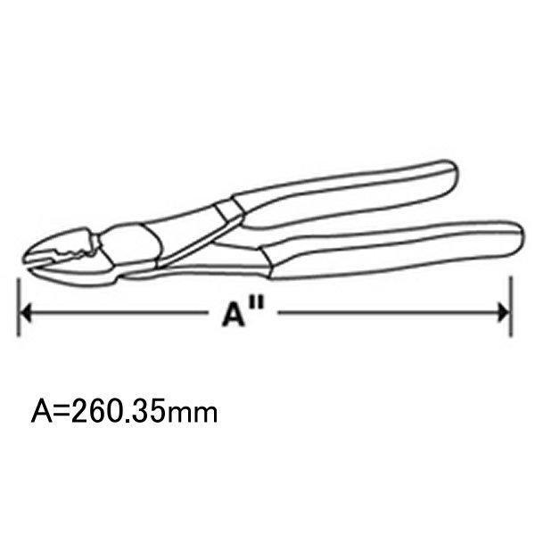 PWC30 スナップオン Snap-on ブルーポイント クリンパー 長さ 10-1/4インチ JP店の画像
