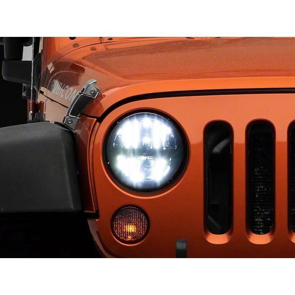 【USA在庫あり】 raxJ108039 Raxiom 97年-18年 Jeep ラングラー TJ/JK Axial Series LED Headlights- Black Housing (Clear Lens) JP店