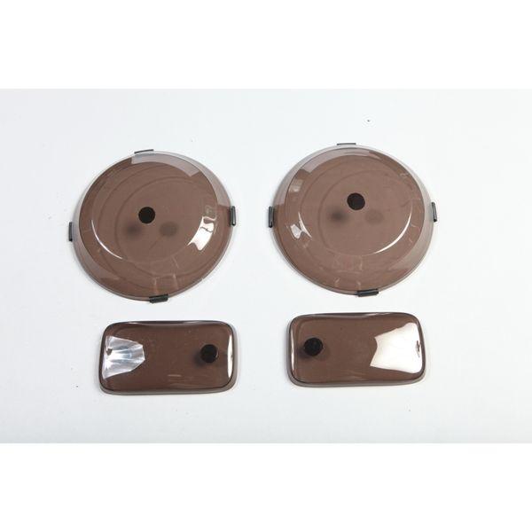 【USA在庫あり】 rug11353.02 Rugged Ridge Headlight\u0026Turn Signal Cover Set Smoke 97-06TJ JP店の画像