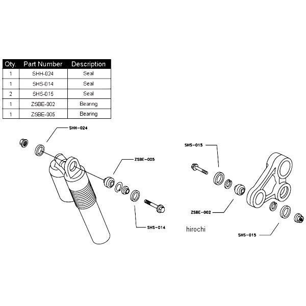 メーカー Shk H13 0 94年 Cr250r Jp店 ヒロチー商事 通販 Paypayモール Pw ピボット