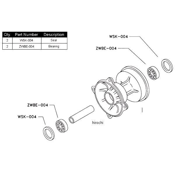 【USA在庫あり】 SHK-K07-521 PW ピボットワークス Pivot works ショック ベアリングキット 89年-97年 KX250 JP店_1