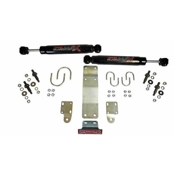 【USA在庫あり】 sky8204 Skyjacker 2007-2017 Jeep ラングラー (JK) (Use w/ OEM Tie Rods) Dual Steering Damper Kit w/ Black Max JP店の画像