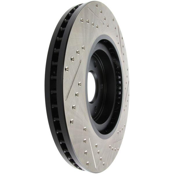 ブランド登録なし - 【USA店卸し資産あり】 sto127.42100R StopTech Infiniti G37/ニッサン 370Z SportStop 細長い切口＆ドリルド 向こう正面 右 回転子 JP店