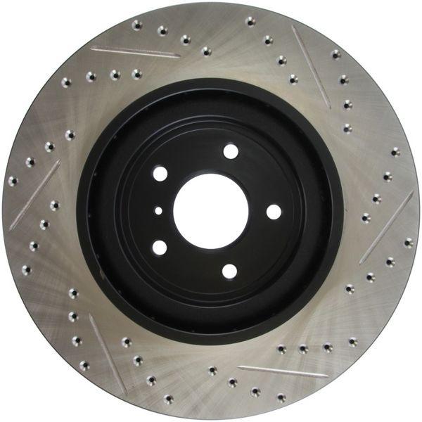 ブランド登録なし - 【USA店卸し資産あり】 sto127.42100R StopTech Infiniti G37/ニッサン 370Z SportStop 細長い切口＆ドリルド 向こう正面 右 回転子 JP店