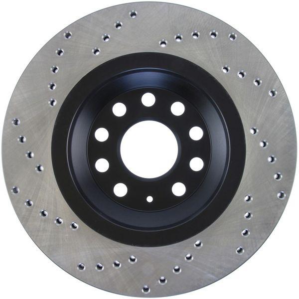 【USA在庫あり】 sto128.33113L StopTech 09年-13年 VW CC 3.6L VR6/08年-09年 \u0026 12 Golf R/Golf R32 ドリルド 左リアローター JP店の画像