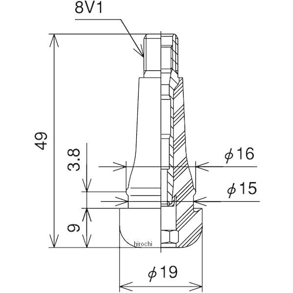 TR414 太平洋バルブ T/Lバルブ 19φ×36mm スナップインバルブ 1個入り JP店 | ブランド登録なし | 01