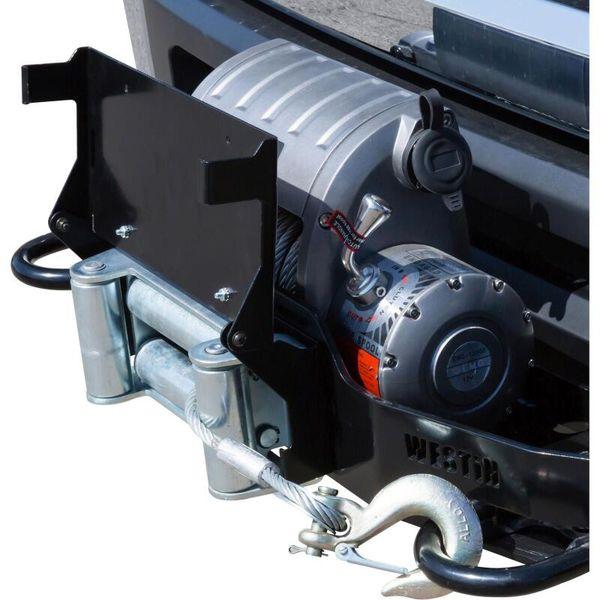 【USA在庫あり】 wes46-20055 Westin MAX Winch Tray ライセンスプレート ブラケット ブラック JP店_5