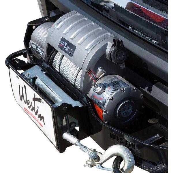 【USA在庫あり】 wes46-20055 Westin MAX Winch Tray ライセンスプレート ブラケット ブラック JP店_6
