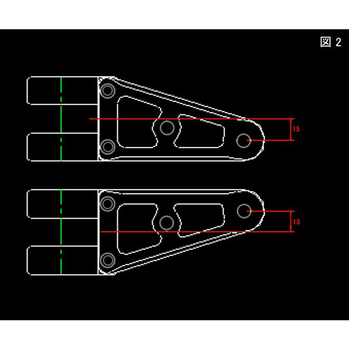 WLS-E36L-BK ウッドストック WOODSTOCK ヘッドライトステー Eタイプ フォーク径φ36用 ロング 黒 JP店_2