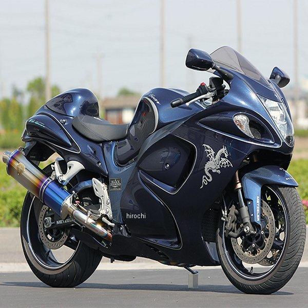 WS07-03CF アールズギア r's gear スリップオンマフラー ワイバン 08年以降 ハヤブサ GSX1300R 真円カーボン (デュアル) JP店
