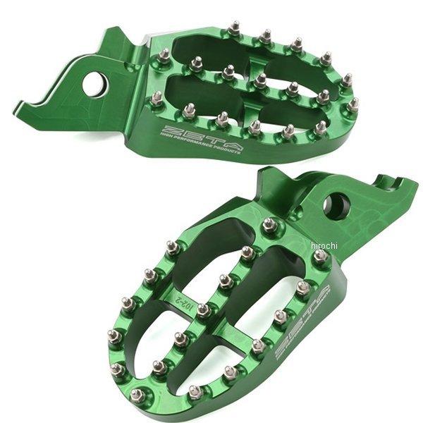 【メーカー在庫あり】 ZE93-1224 ジータ ZETA アルミフットペグ KX450F、KX250F、KX450、KX250 緑 JP店