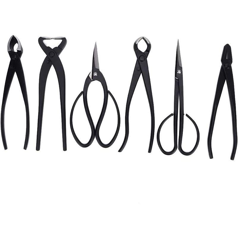 VGEBY ガーデニングツール 盆栽道具 入門セット 又枝切 盆栽カッター 凹面カッター 幹割り 丸刃カッター やっとこ コブ切鋏 1点 ＋ 又枝切 幹割り やっとこ ガーデニングツール 盆栽道具 入門セット 盆栽カッター 凹面カッター 丸刃カッター コブ切鋏