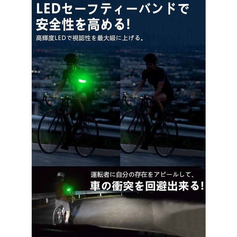新品即決LEDアームバンド USB C ウォーキング 夜間の ランニング ジョギング ライト ライトベルト 安全確保 高輝度 充電式 夜間スポーツ用  アクセサリー