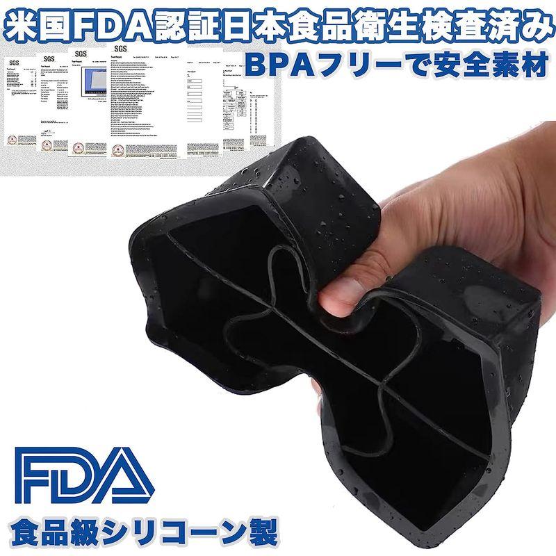 Wlikn 製氷皿 製氷器 製氷機食品級-FDA認証シリコン製 蓋付き まる氷アイストレー 丸氷 シリコーン製 氷型 まる 丸型 お菓子 ア｜hiroes｜07