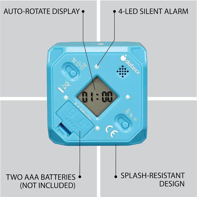 TimeCube Plus プリセット タイマー LEDライト4つ/アラーム付き 時間の管理用 カウントダウン設定 (ブルー - 1分 3分｜hiroes｜06