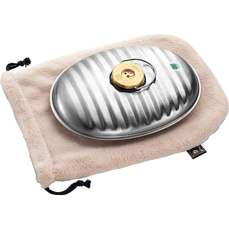 マルカ 湯たんぽ ステンレス 2.2L 袋付 (本体:日本製) SF-22 本体 2L 約 湯たんぽ袋 湯たんぽ ステンレス 袋付 日本製 SF サイズ