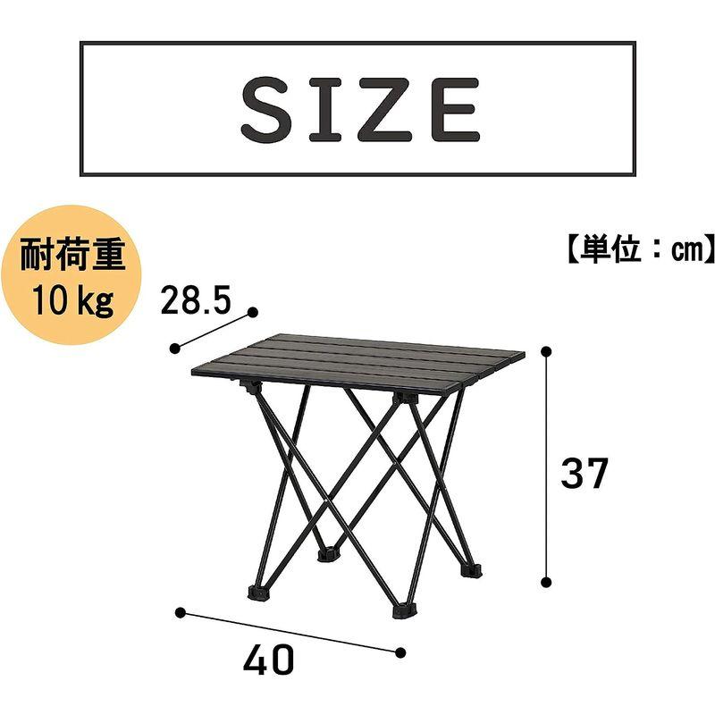 武田コーポレーション アウトドア・机・テーブル・折りたたみ ライトテーブルS ブラック BK LT20-S(BK) 40×28.5×37?｜hiroes｜04