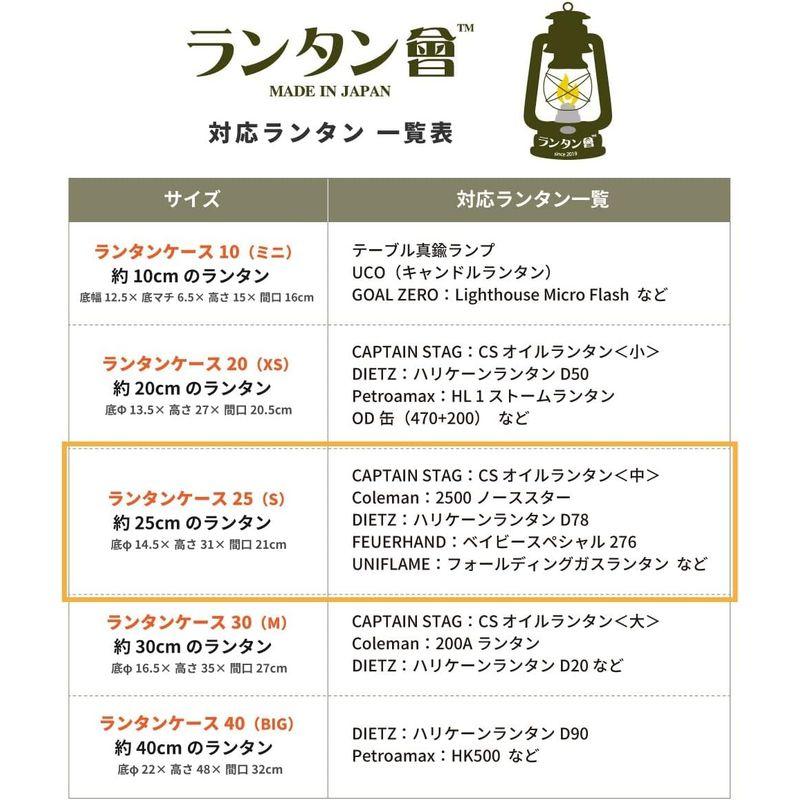 ランタン會 ランタンケース25 八号帆布 日本製 (カーキロゴ無し)｜hiroes｜09