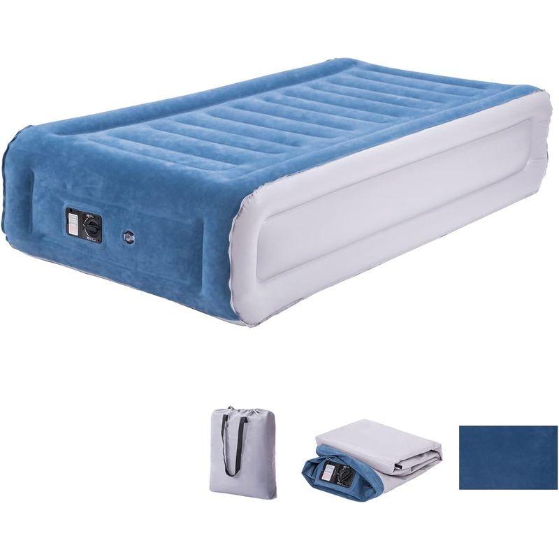 Yangsee エアーベッド シングル 電動ポンプ内蔵 電動エアーベッド シングル サイズ：203*99*46cm 折り畳みベッド 極厚 防 シングル エアーベッド 電動ポンプ内蔵 電動エアーベッド サイズ：203*99*46cm 折り畳みベッド 極厚 防