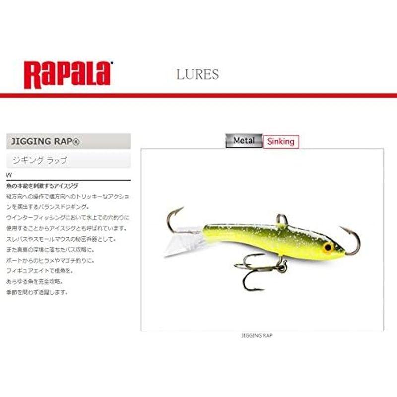 Rapala(ラパラ) メタルジグ ジギングラップ ユニバーサルカラー 7cm 18g ゼブラグローブルピン GZBP W7-GZBP ルア｜hiroes｜02