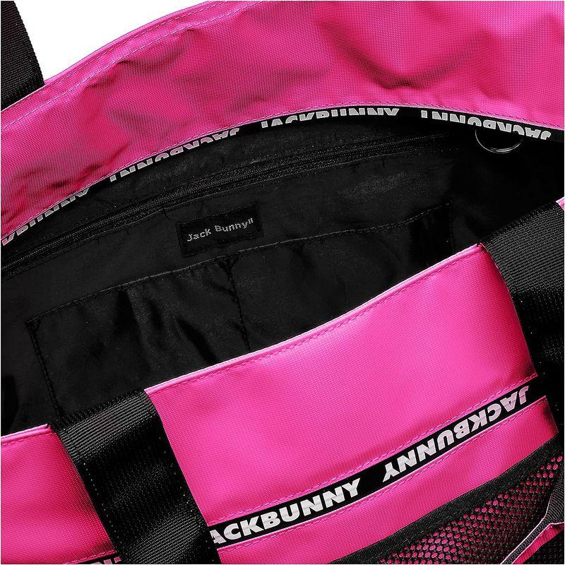 ジャックバニー トートバッグ (ロゴ入りファスナー) / ゴルフ 大容量 / 262-2181314 090_ピンク トートバッグ ロゴ入りファスナー ゴルフ 大容量 090_ピンク