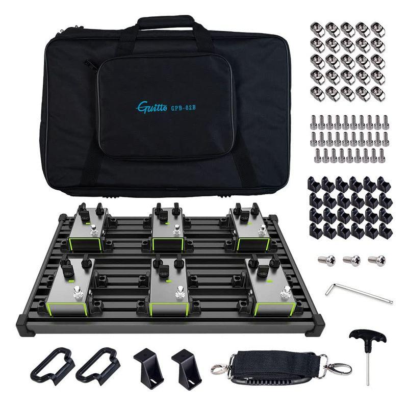 Guitto ギターエフェクター ボードペダルボード クランプブロック固定  