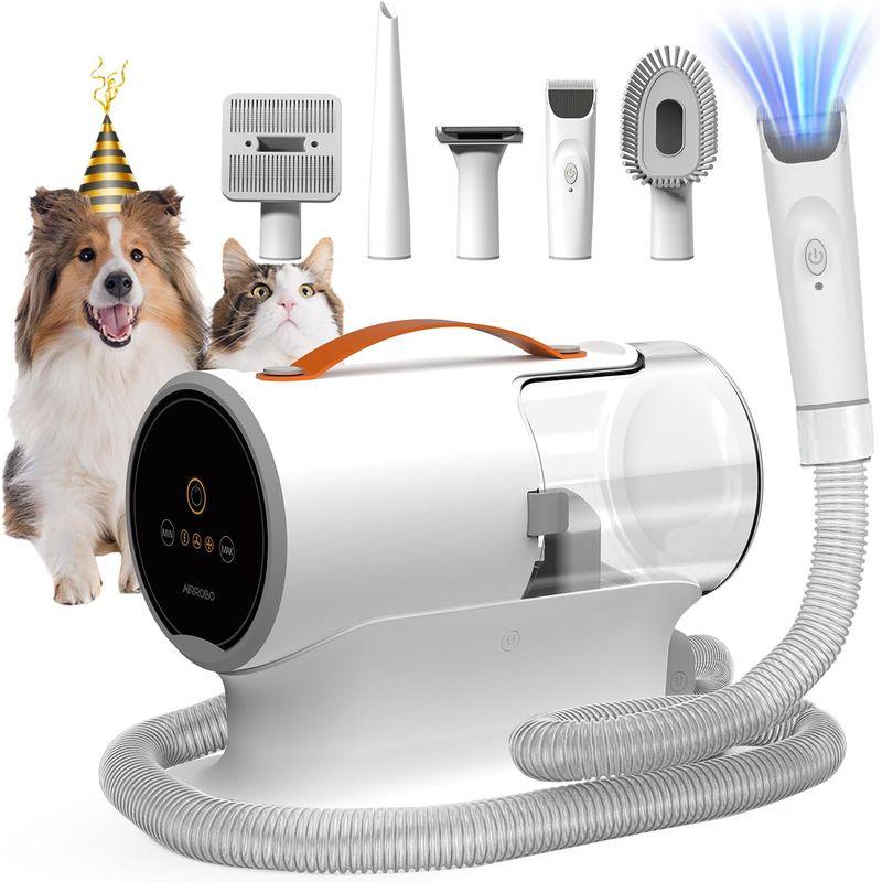 AIRROBO PG100 ペット用バリカンセット 5in1 多機能ペットグルーミングセット 換毛期対策 犬 猫美容器 ペット掃除機 犬猫用 PG100 ペット用バリカンセット 5in1 多機能ペットグルーミングセット 換毛期対策 犬 猫美容器 ペット掃除機 犬猫用 本製品には