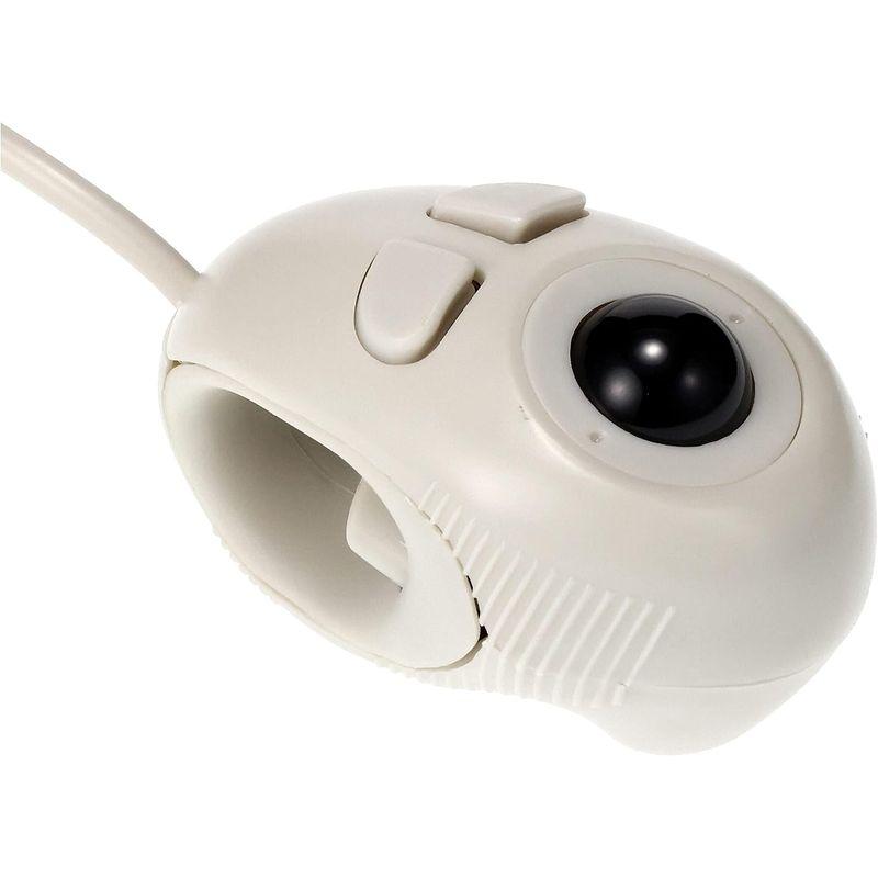 Groovy ハンディトラックボールマウス アナログ式センサー USB接続 ホワイト GM-OPTB02W｜hiroes｜03