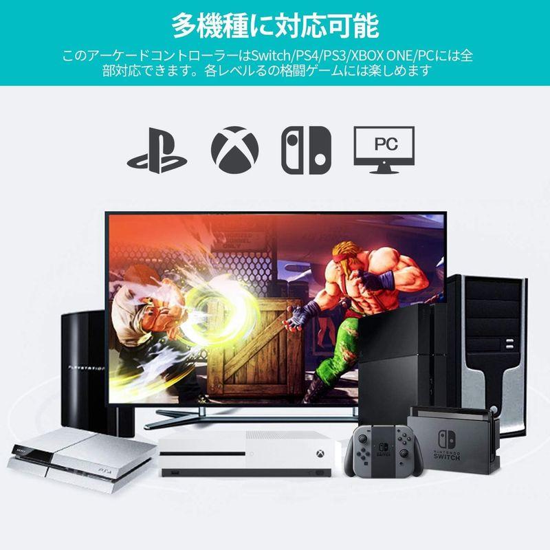 PXN 0082 Arcade Stick PC Street Fighter USB Arcade Stick for PS3/ PS4/ Arcade Stick PC Street Fighter USB for PS3/ PS4/