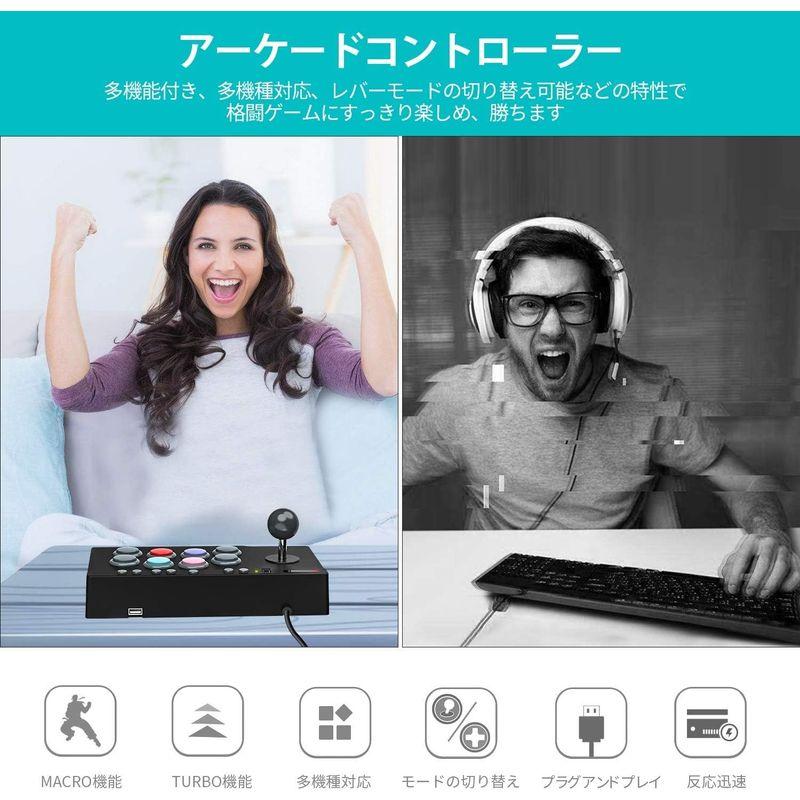 PXN 0082 Arcade Stick PC Street Fighter USB Arcade Stick for PS3/ PS4/ Arcade Stick PC Street Fighter USB for PS3/ PS4/