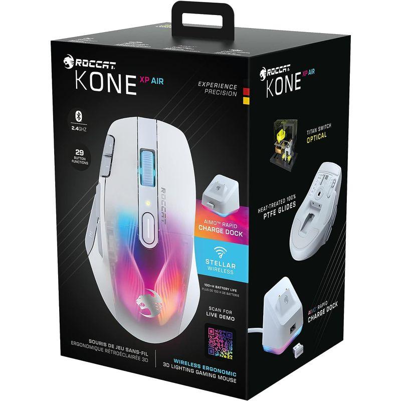 ROCCAT ゲーミングマウス Kone XP Air ワイヤレス 2.4GHz/Bluetooth ホワイト/白 光学式/19K/オプティ｜hiroes｜14