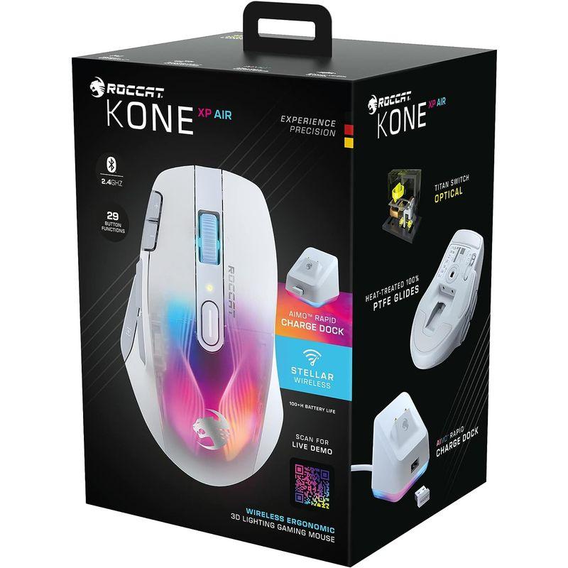 ROCCAT ゲーミングマウス Kone XP Air ワイヤレス 2.4GHz/Bluetooth ホワイト/白 光学式/19K/オプティ｜hiroes｜07