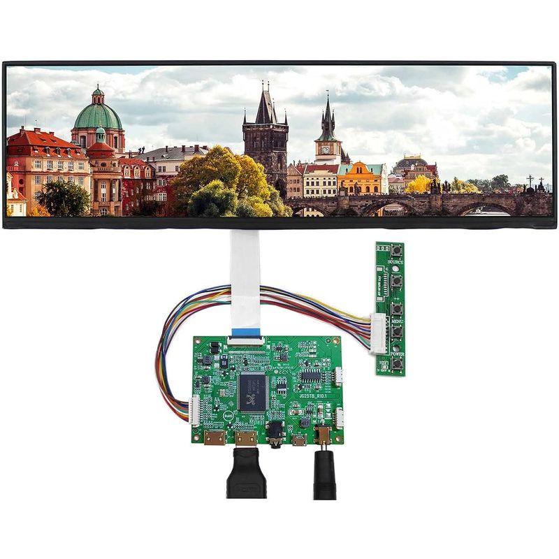 中古 VSDISPLAY 12.6インチ IPS 細長液晶 ディスプレイ 解像度1920x515 EDP 40ピン 2HDMI Mini LCDコ 【B2446815504】(12484円)