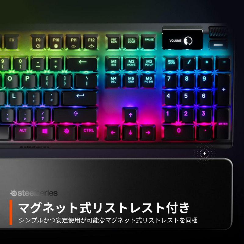 SteelSeries ゲーミングキーボード 青軸 有線 日本語配列 有機ELディスプレイ搭載 Apex 7 Blue Switch 647｜hiroes｜10