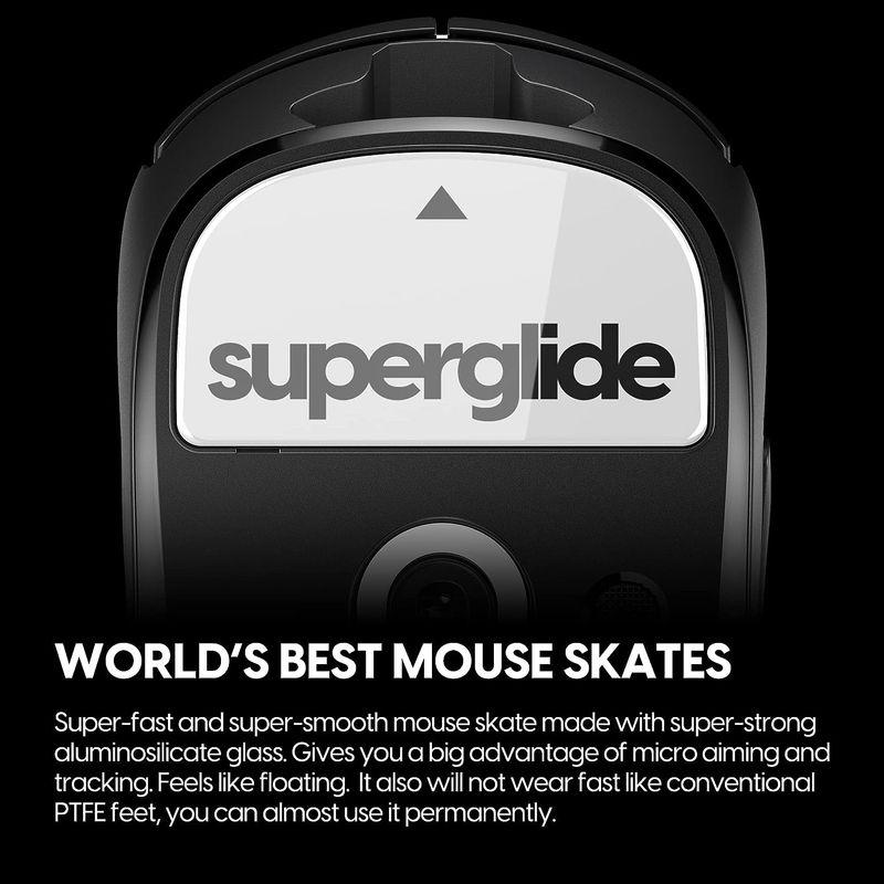 Superglide マウスソール for Logicool Gpro X Superlight マウスフィート 強化ガラス素材 ラウンドエ｜hiroes｜05