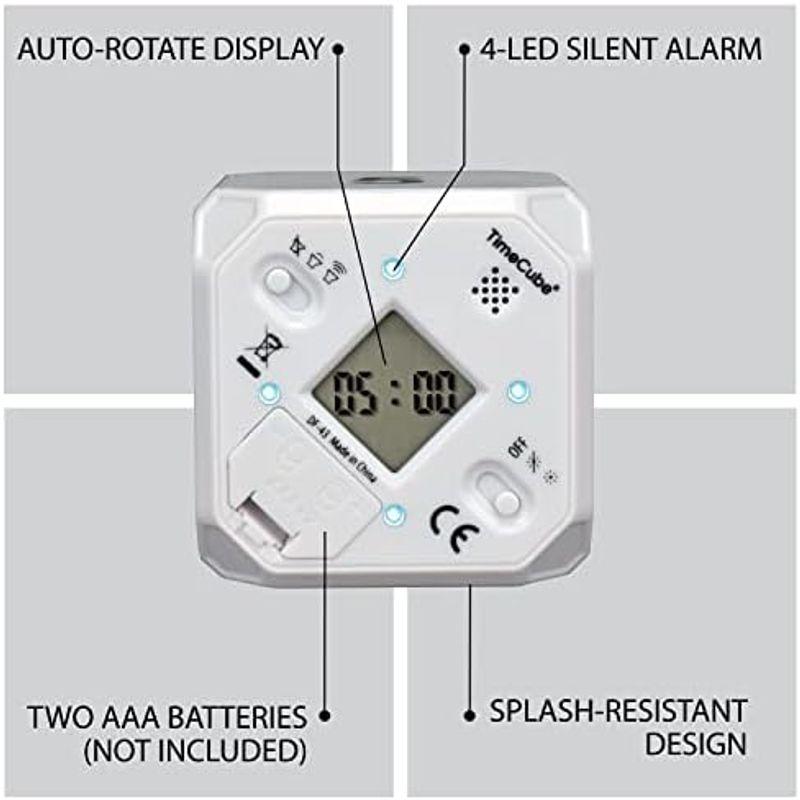 TimeCube Plus プリセット タイマー LEDライト4つ/アラーム付き 時間の管理用 カウントダウン設定 (ホワイト - 5分 1｜hiroes｜09