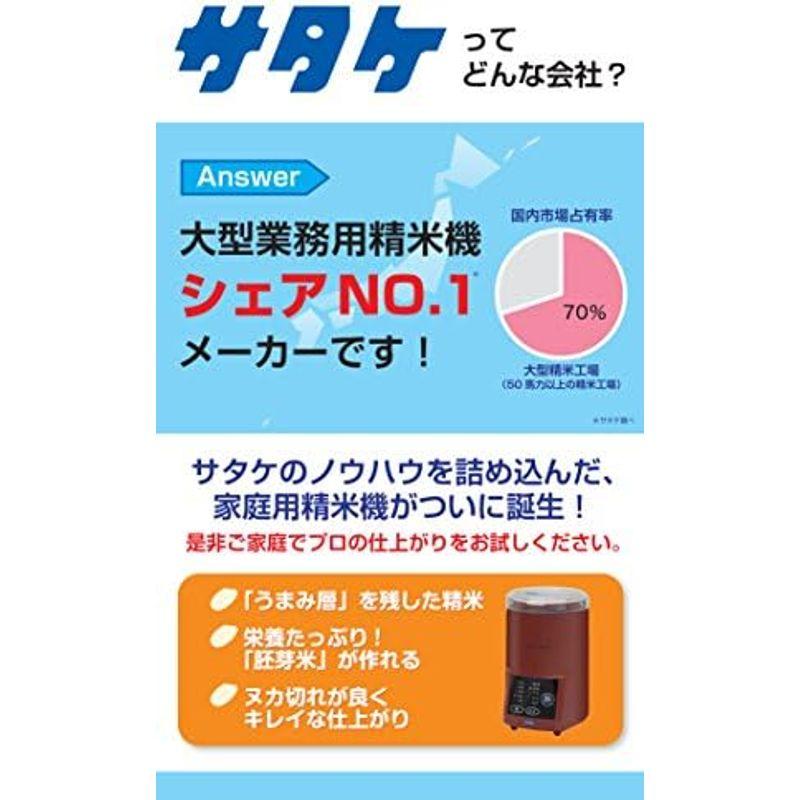 新春セール サタケ 家庭用精米機 マジックミル 5合 RSKM5D 【7457723635】(26373円)