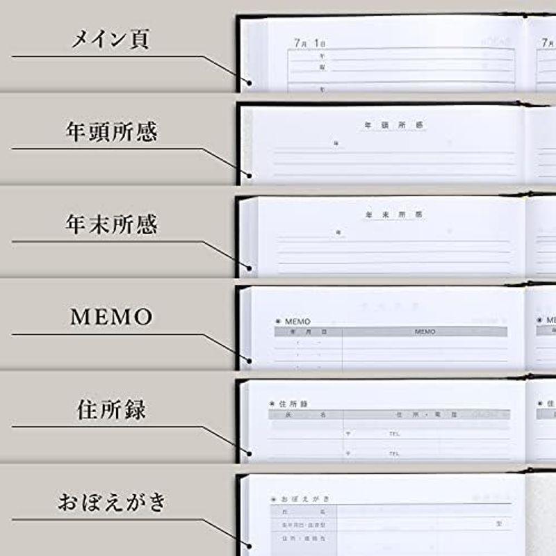 アピカ 日記帳 10年日記 横書き B5 日付け表示あり D313｜hiroes｜19