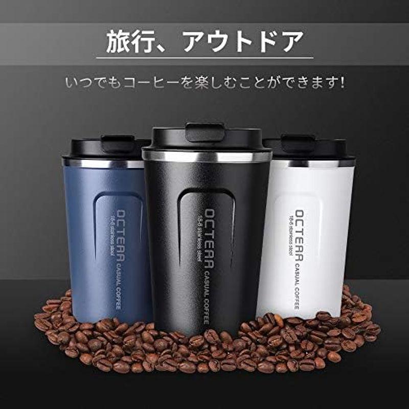 OCTERR マグカップ 保温 コーヒーカップ コンビニカップ 携帯マグ 保冷 タンブラー 真空断熱 ステンレス製 蓋付き 持ち運び 直接ド｜hiroes｜14