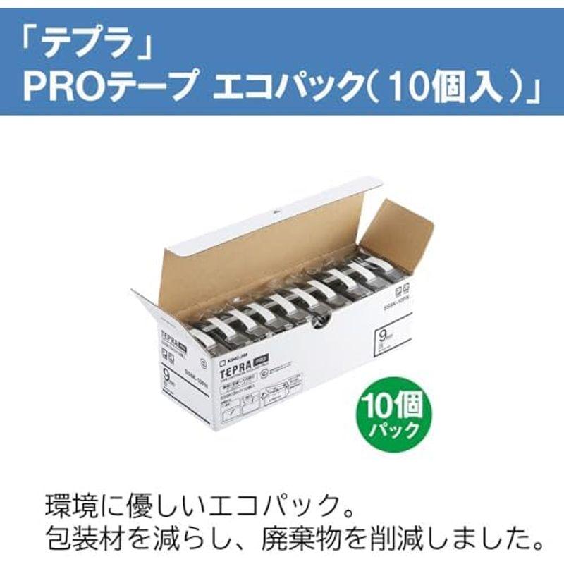 新品同様 キングジム テプラPRO テープカートリッジ エコパック10個入 9mm 白 SS9K-10PN