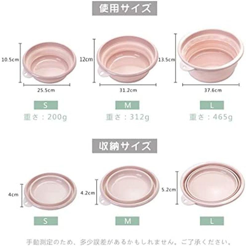 RULAYMAN 洗面器 折りたたみ 洗い桶 たらい 折り畳み バケツ シリコン 風呂 足浴 掃除 五色 用途いろいろ(ブルー, M)｜hiroes｜04