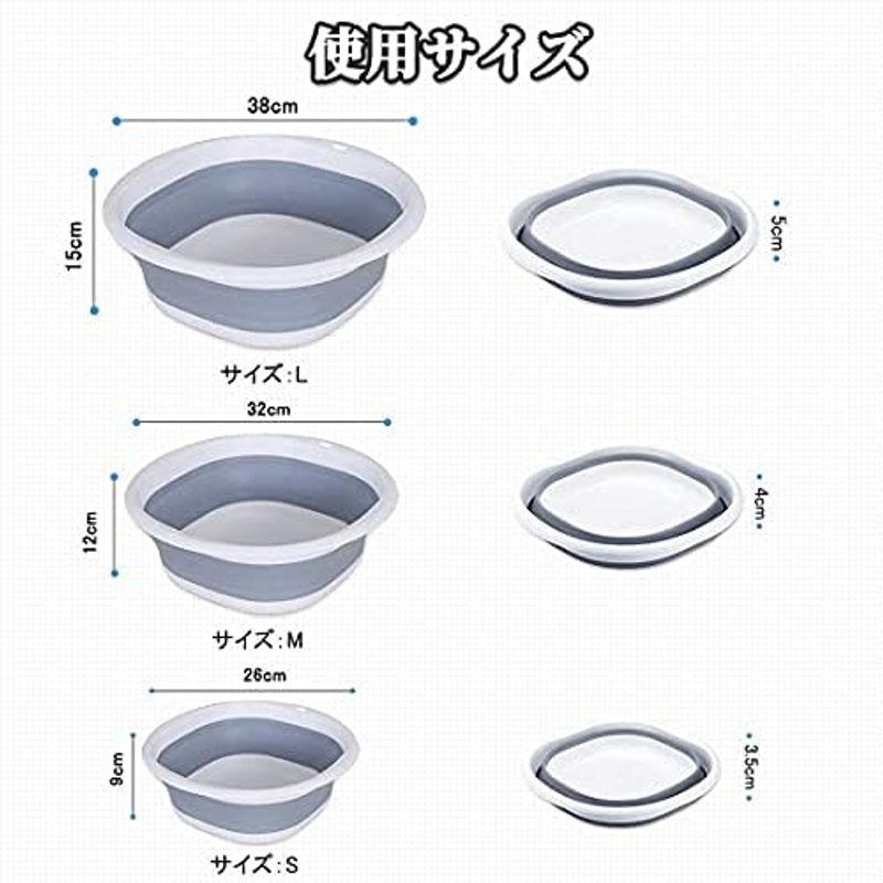 RULAYMAN 折りたたみ 洗面器 たらい ソフト湯おけ シリコン 雑貨 北欧デザイン コンパクト収納 省スペース 洗濯 掃除 足浴 風呂｜hiroes｜03